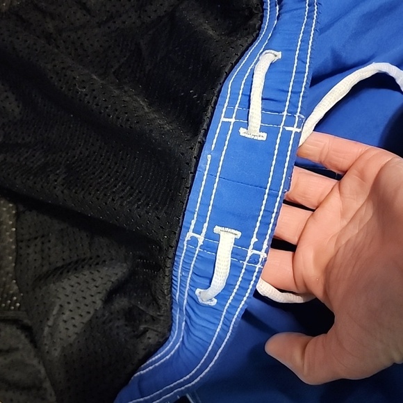 NIKE Vintage Blue & Black Swim Trunks - Picture 11 of 15